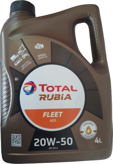 TOTAL SAE 20W-50 RUBIA FLEET HD 400
