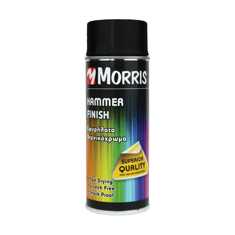 MORRIS Σπρέι Βαφής Hammer Finish με Σφυρήλατο Εφέ Ανθρακί, 400ml
